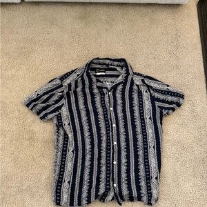 Bandana Patterned Button Up Shirt